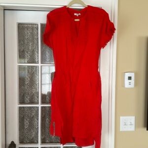 Madewell red dress.  Size medium.